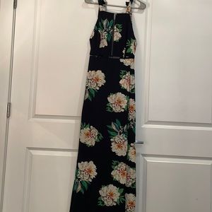Navy Floral Maxi